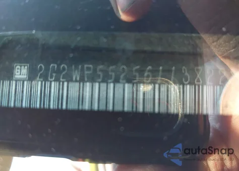 2006 Pontiac Grand Prix z USA, uszkodzony, nr VIN 2G2WP552561138227